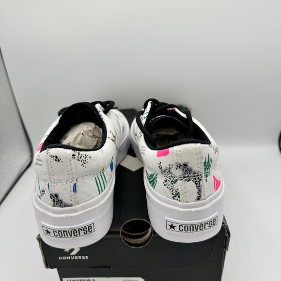 NWT Converse Skid Grip CVO Sneakers Unisex Archive Print - White Geometric 80’s - Picture 11 of 14